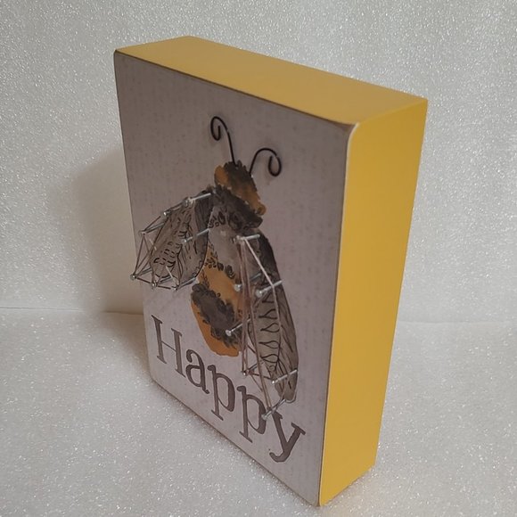 String Art Sign - Bee Happy - Picture 3 of 6